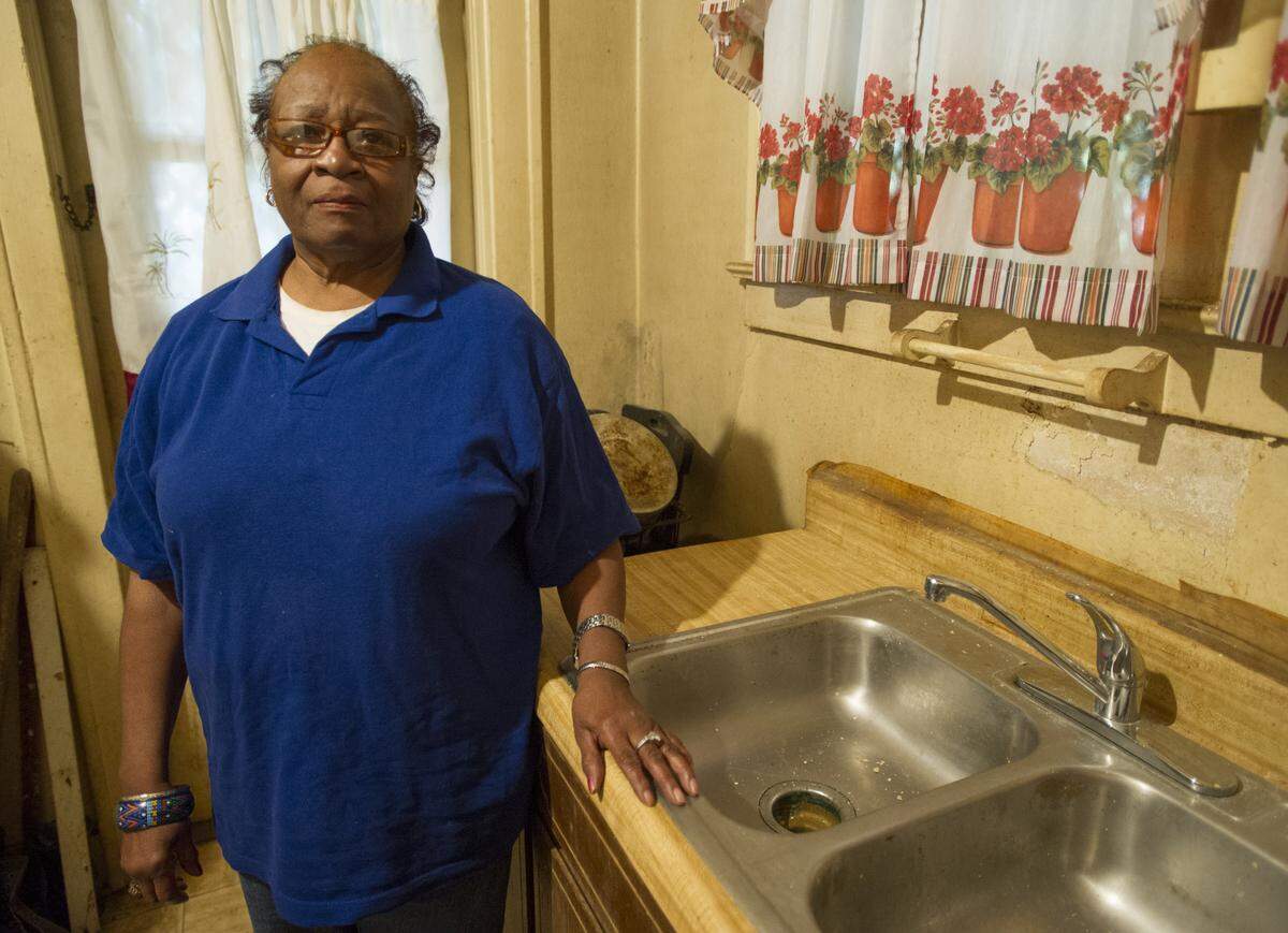 Dorothy Gastin would like to have running water restored to her home.