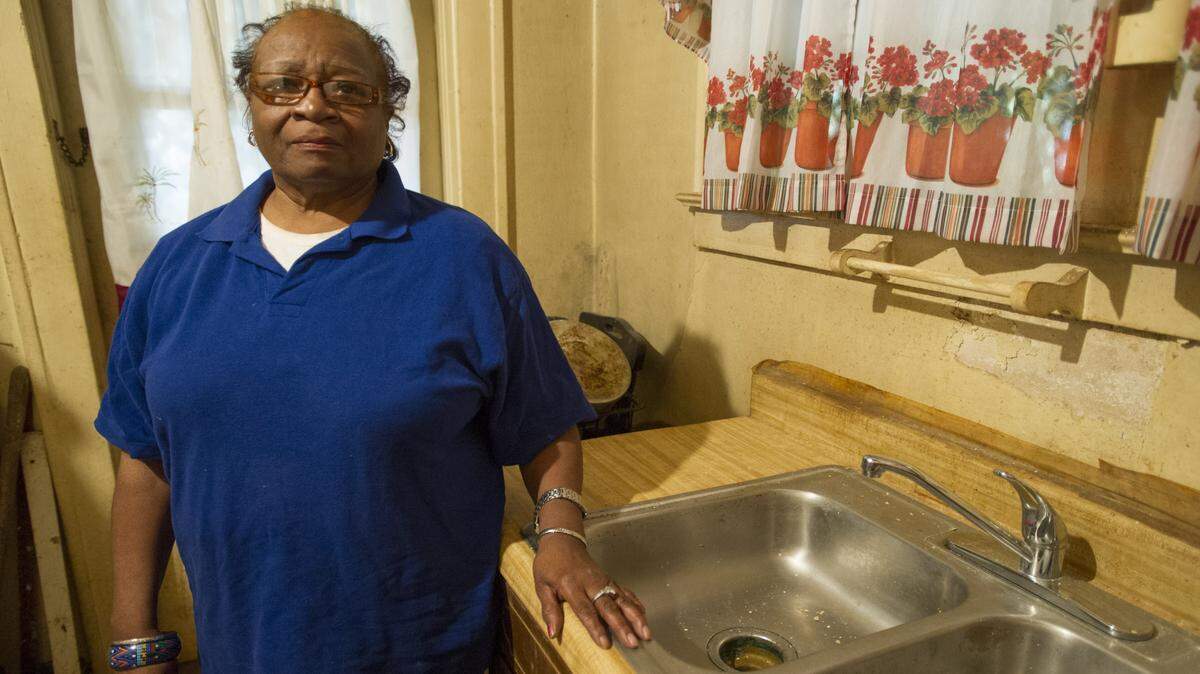 Dorothy Gastin would like to have running water restored to her home.
