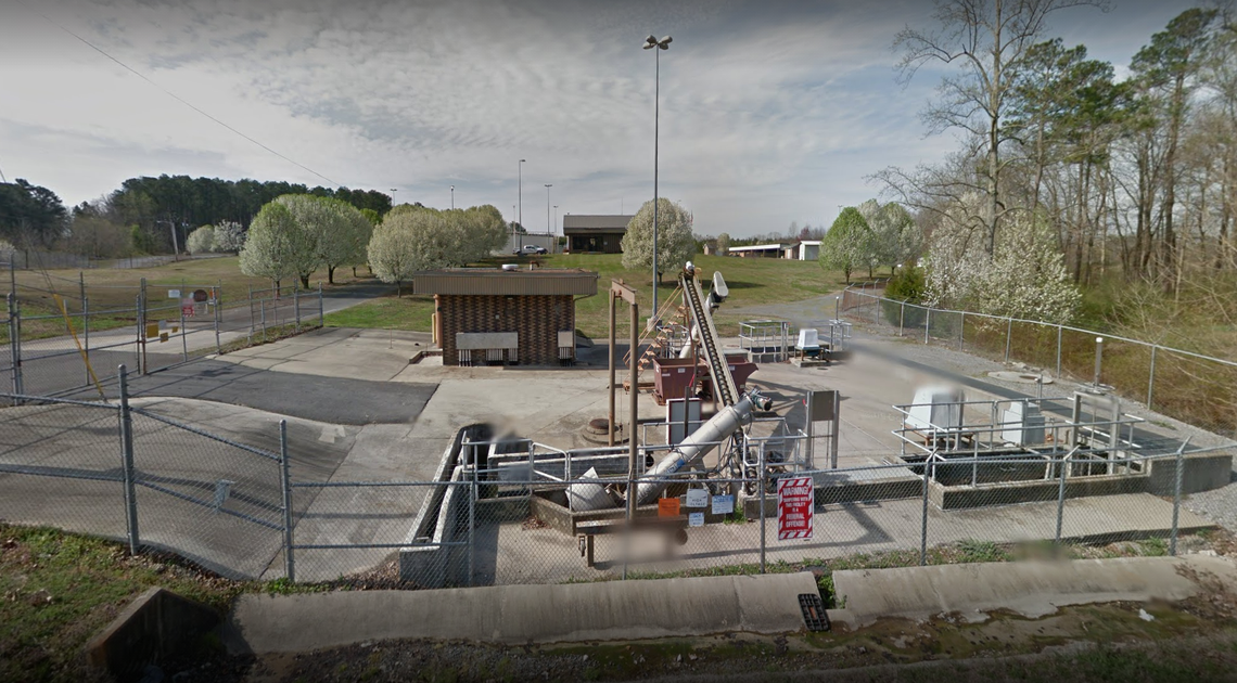 This is the wastewater plant where the operation was based, officials say.