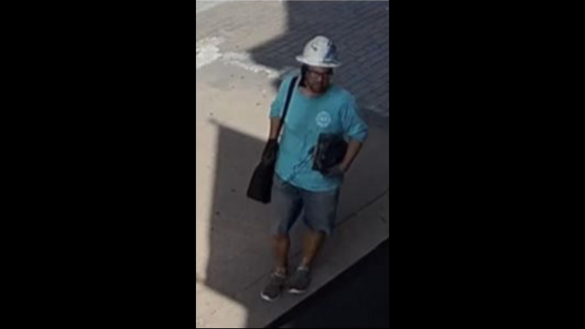 The Bibb County Sheriff’s Office released new photos on Wednesday of a man suspected of bludgeoning a homeless man to death in an alley last month.