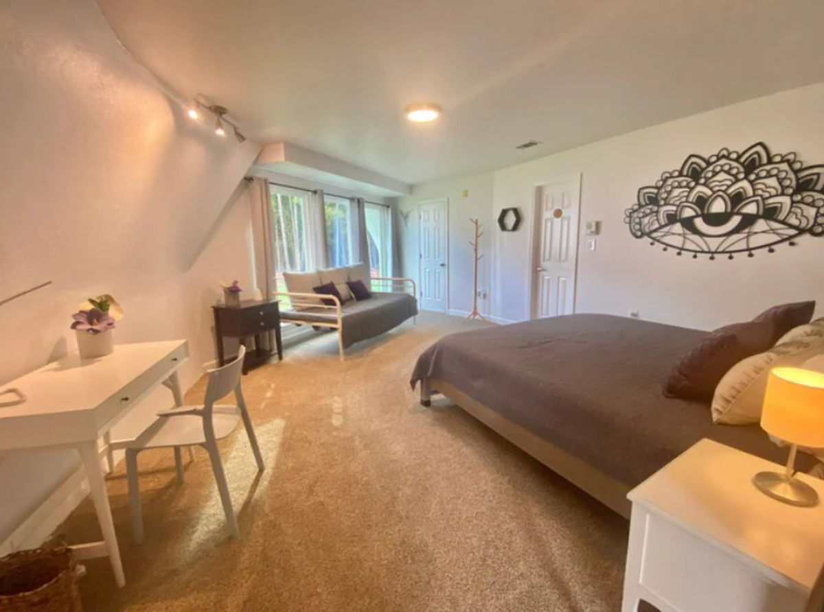 Here’s one of the Dome’s quaint bedrooms. The Dome sleeps 10.