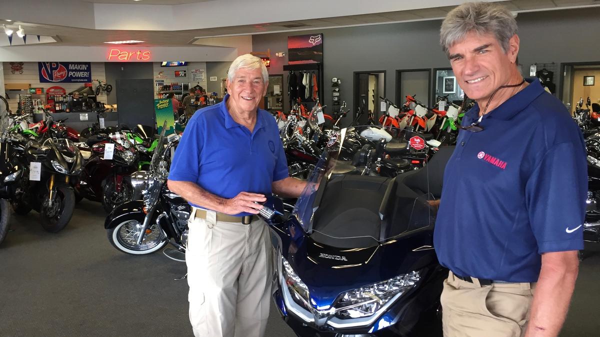 
Don Banks, left, started working at Capitol Cycle when he was 12 years old in 1945. His son, Donny, who just turned 60, was working on bikes at Capitol when he was 14. On Sept. 15, Capitol Cycle will hold its 100th anniversary celebration. 
