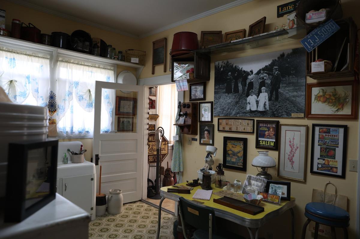 One room of the Perry Area Historical Museum sits with Perry artifacts on Wednesday, Sept. 11, 2024, in Perry, Georgia. The museum used to be the family residence of Dr. Horace Evans, who built the home in 1927 and whose family members lived there until 1990.