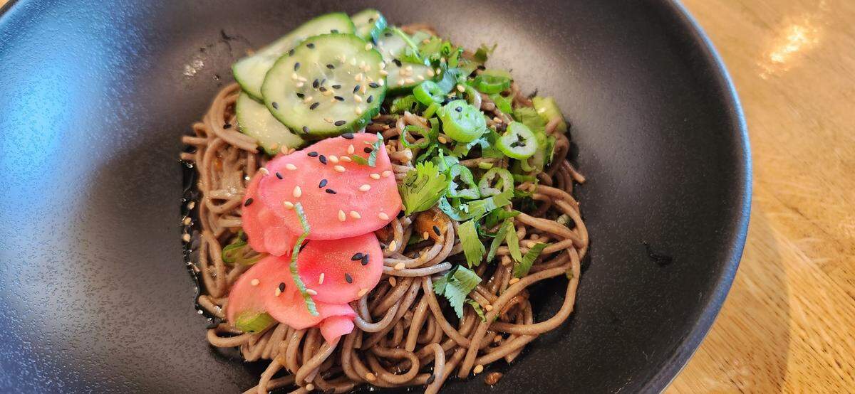 Soba Noodle Salad at Tenmii Japanese Eatery at 1625 Bass Road, Suite 330, in the North Macon Plaza. A second location of the popular locally-owned restaurant is coming Suite 200 of a new plaza in Warner Robins at 1012 Ga. 96.