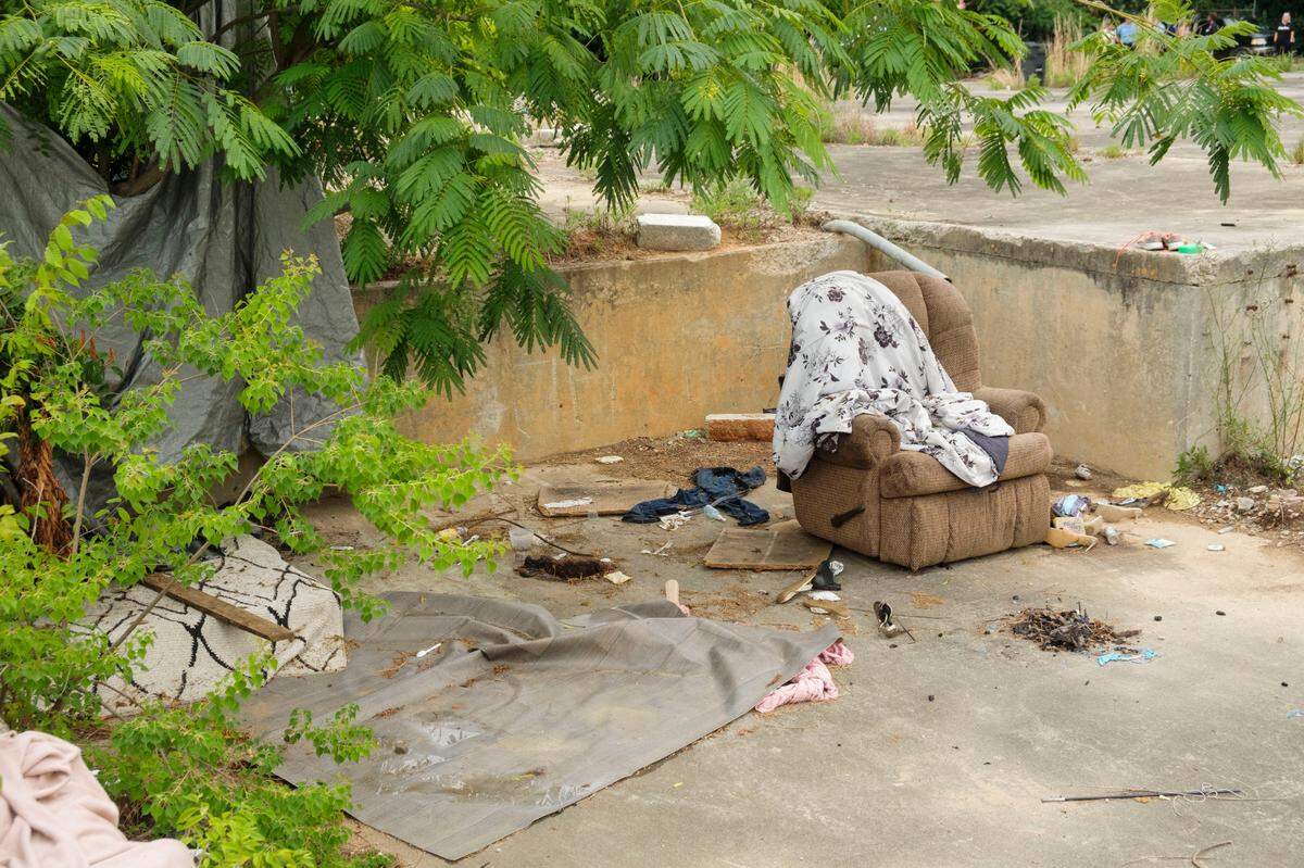 Macon-Bibb County bulldozed one of the city’s largest homeless encampments, saying it was necessary as a public health measure.