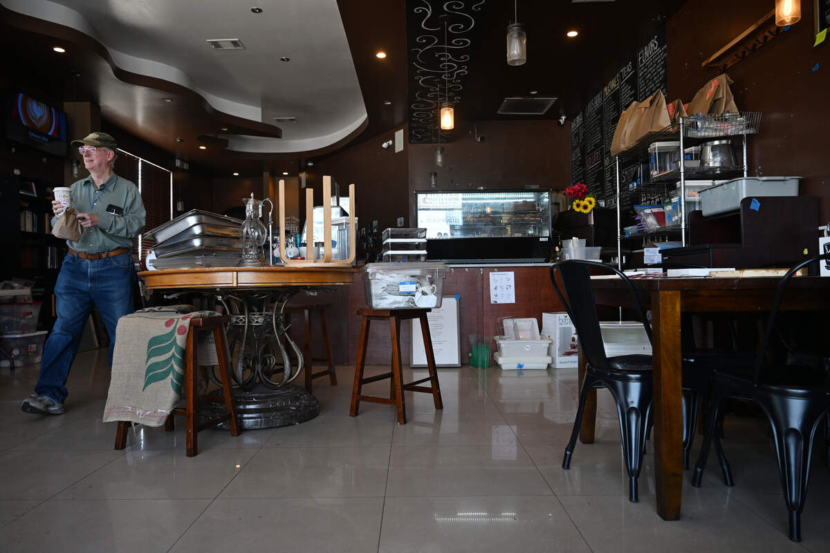 Inside Between Friends Coffee on Wednesday, June 10, 2026. The Warner Robins coffee shop will close this week after nearly a decade in business. The shop’s liquidation sale is Monday, June 15.
