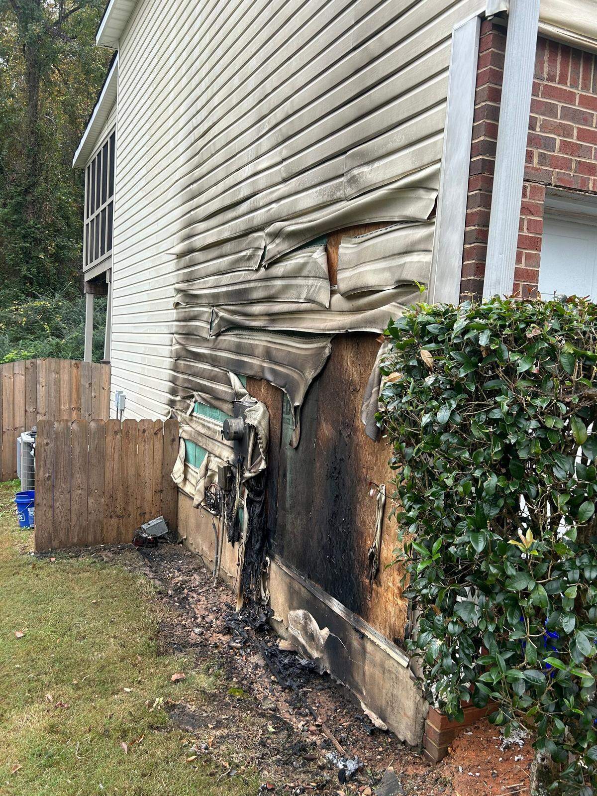A man allegedly lit multiple houses and cars on fire on Election Day, Nov. 5, 2024 in Macon, Ga., according to residents and the Bibb County Sheriff’s Office. Residents and the NAACP alleged the act was a hate crime.