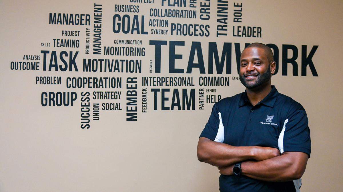 Johnathan Cuttino, owner of the new Two Men and a Truck franchise located at 1057 Parkway Drive, Suite A, in Macon.