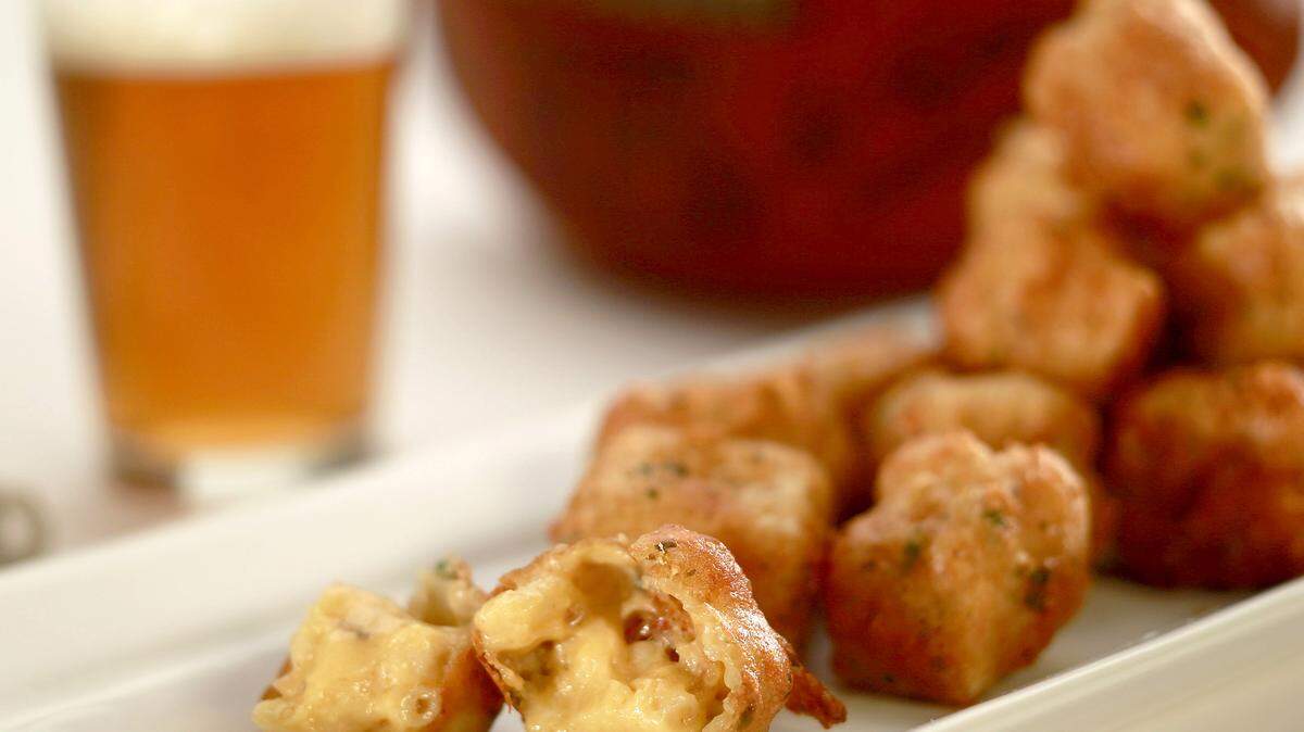 Deep-fried mac 'n' cheese is another beer-infused delicacy.
