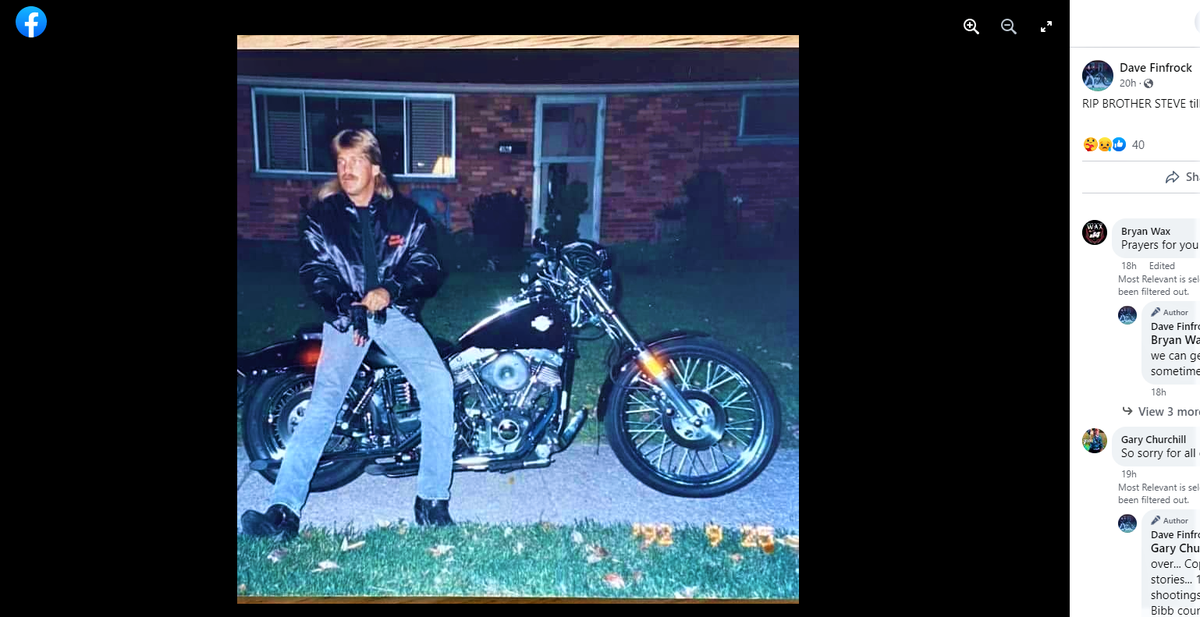Steven Lewis Finfrock in an undated photograph on Facebook.
