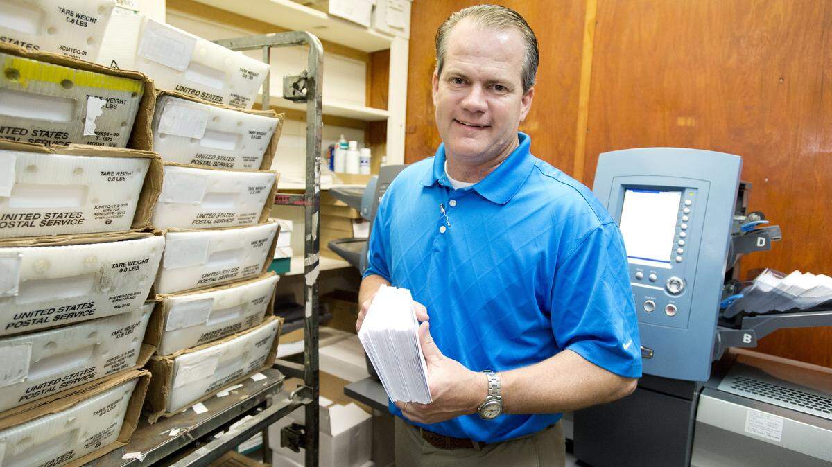 JASON VORHEES/THE TELEGRAPHJonathan Godfrey is president of MailSort Macon.