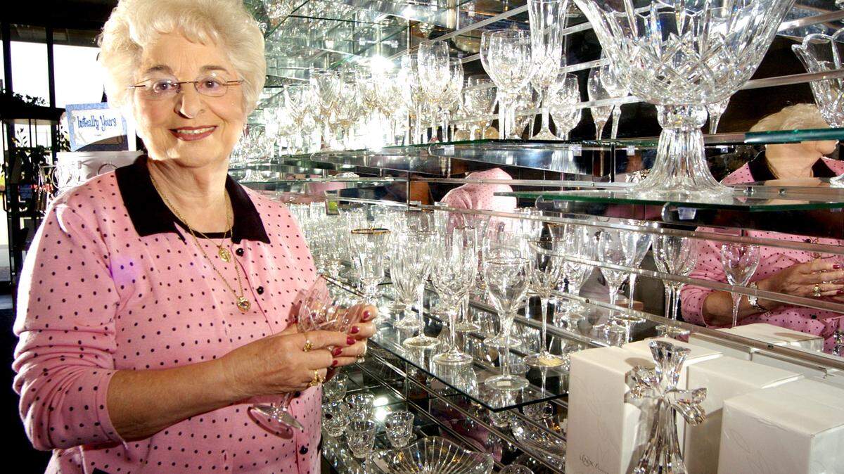 TELEGRAPH FILE PHOTO 
Barbara Shaheen is pictured in her Warner Robins store Legacy Fine China and Gifts in 2005.