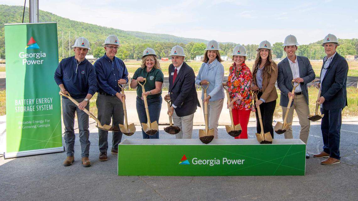 Georgia Power hosted company and project leaders, as well as state and local elected officials, for a groundbreaking ceremony at the BESS location in Floyd County on April 18, 2025.