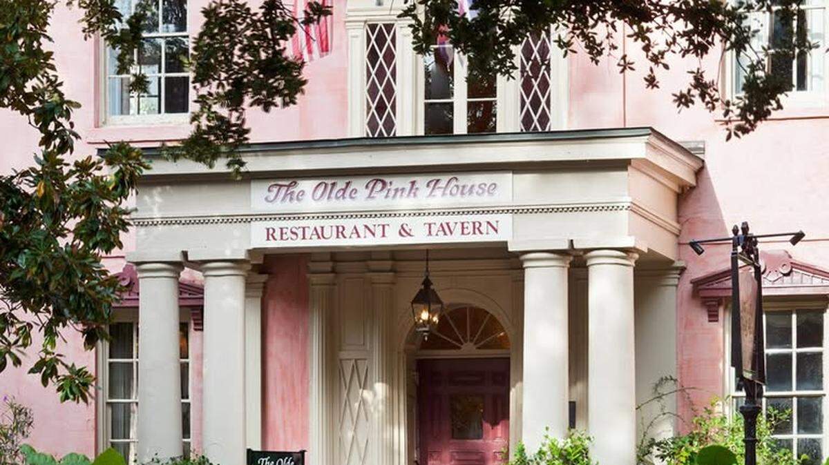 The Olde Pink House in Savannah, GA.