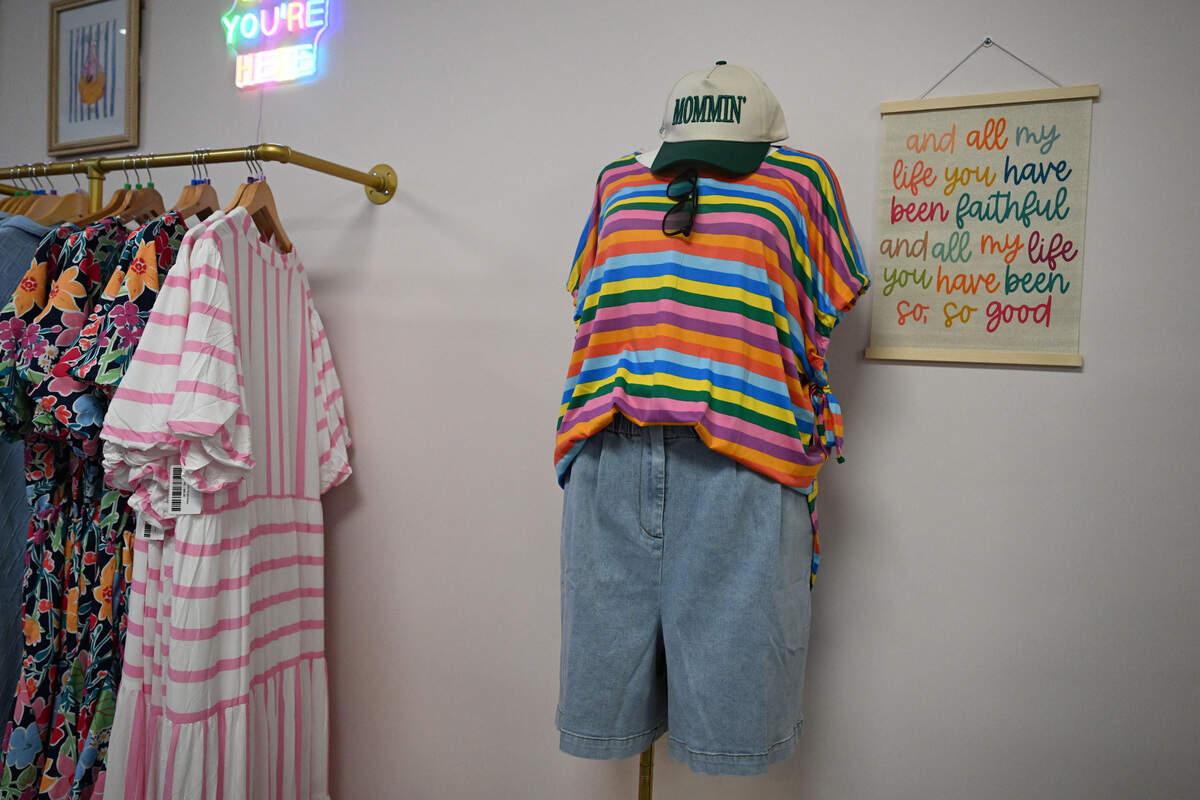 Plus-size women’s boutique Society31 owner Allison Faik said she intentionally organized the space by recommended age ranges. Her boutique is geared for women age 25 and up.