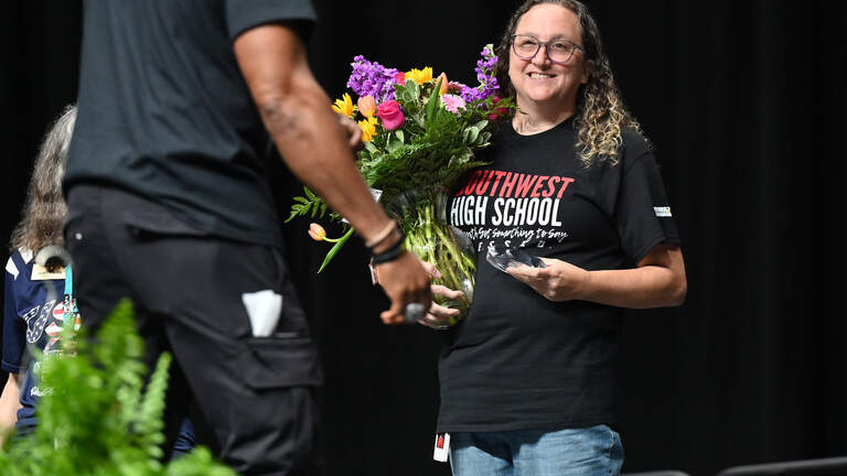 Full-circle journey leads Southwest High educator to district’s top teacher honor