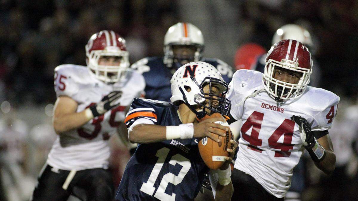 Game action from the 2014 Northside vs. Warner Robins football game.