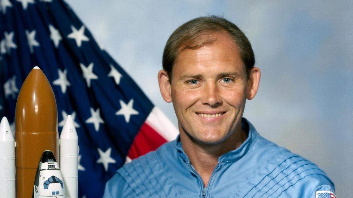 Manley L. “Sonny” Carter Jr. in a 1984 NASA portrait. Carter, born in Macon and raised in Warner Robins, flew in space for 120 hours in 1989. He died in a plane crash on April 5, 1991.