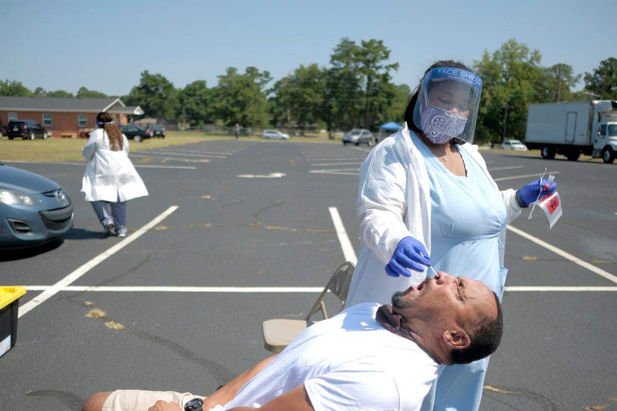 The Community Church of God hosted a COVID-19 testing Wednesday sponsored by the Community Empowerment Center.
