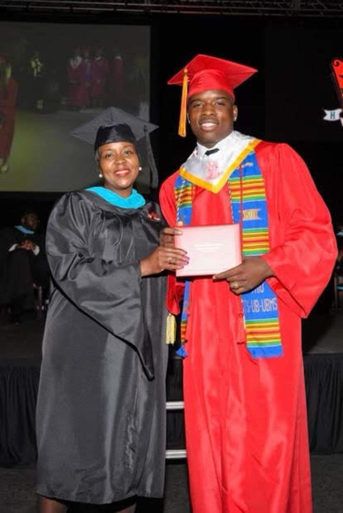 Macon native Mike Clark, Jr. smiles for a photo following graduation from Northeast High School in 2022.