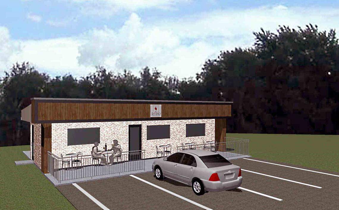 La’Vino Wine Bar is expected to open this fall at 106 South Kimberly Road just off Russell Parkway. Here’s a rendering.