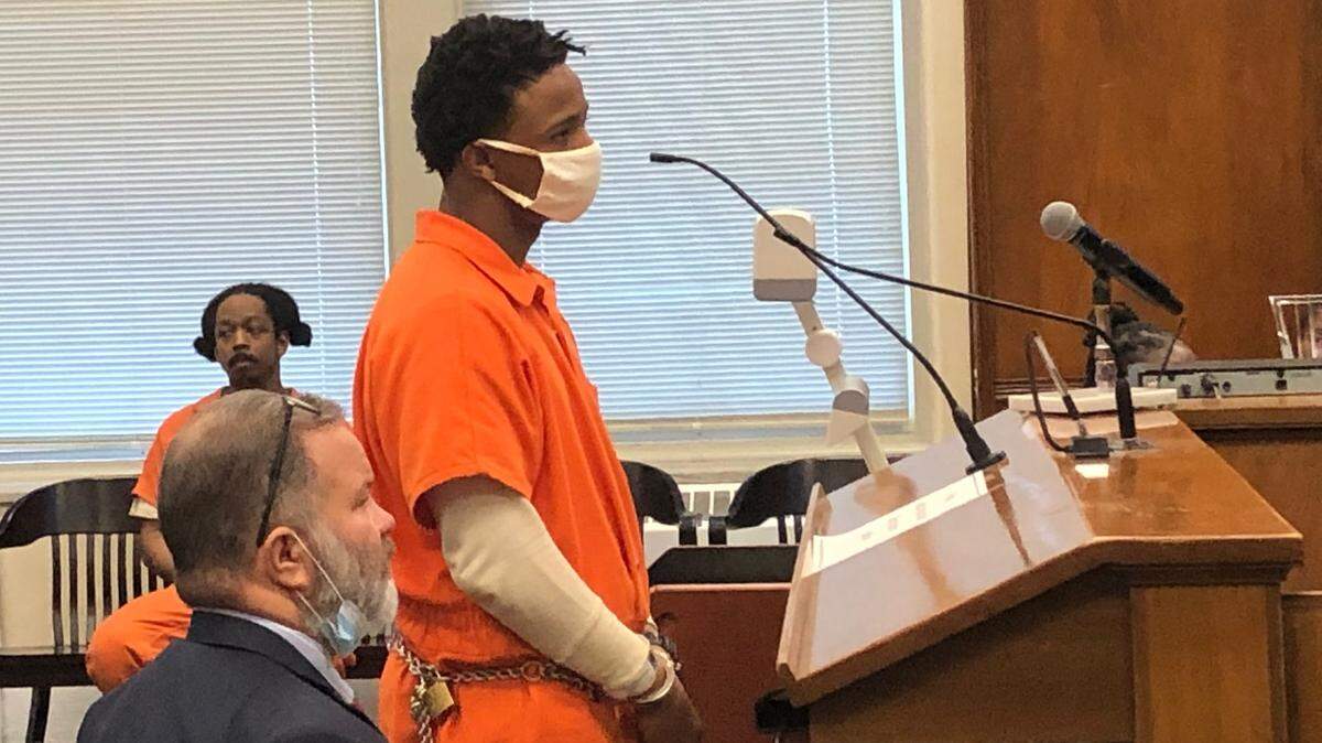 Deshannon Callaway, 18, in Bibb County Superior Court, where on Monday he pleaded guilty in a case involving a string of Macon armed robberies.