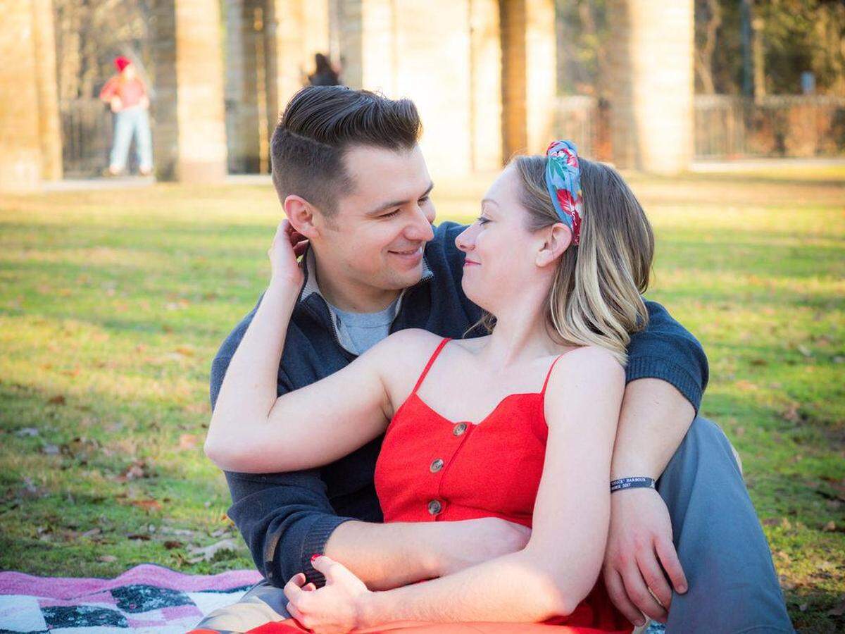 Amanda Boundy and Tim Hinojosa play lead roles – and the only roles – in Theatre Macon’s Stage 2 Series production of “The Last Five Years,” now on stage downtown.