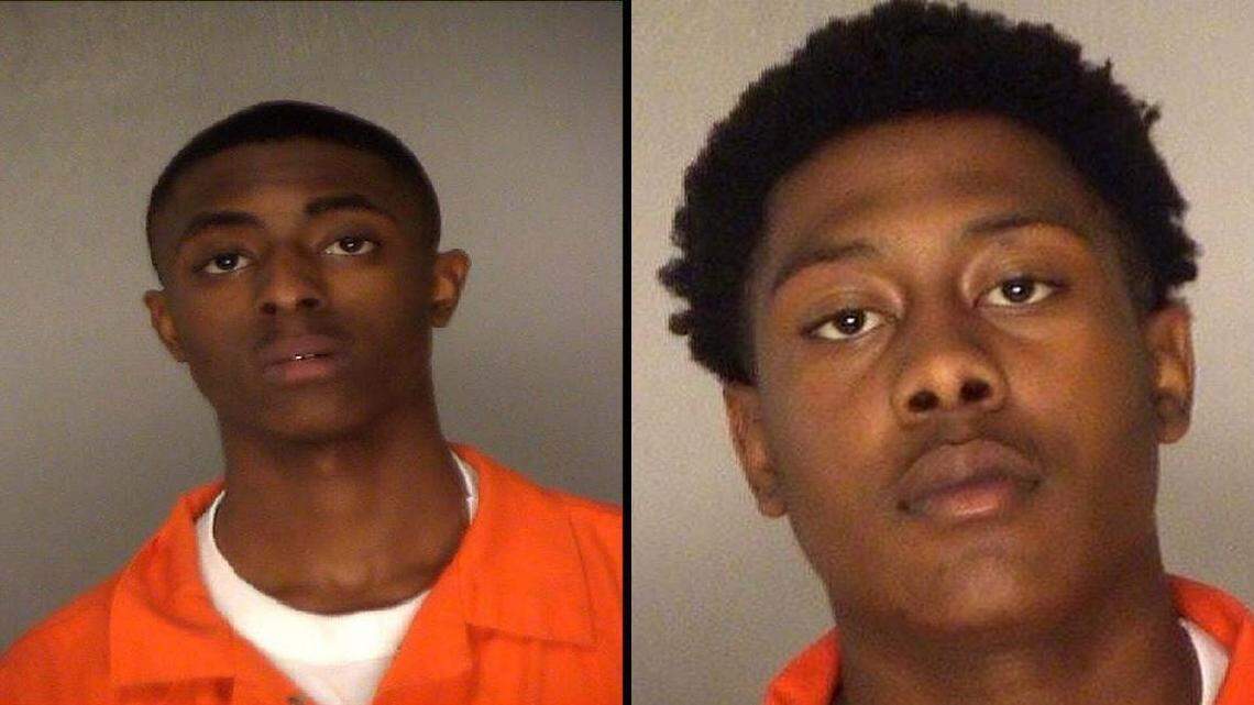 Timshad Jahard Hughes, left, and Deshafore Deandre Hicks