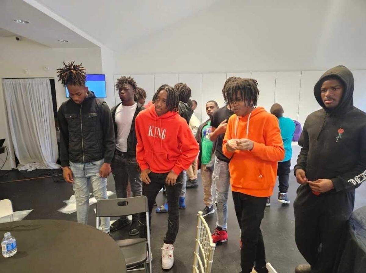 Over 30 male youth in Bibb County joined the Making Proud Choices event at 3740 Bloomfield Village Drive.