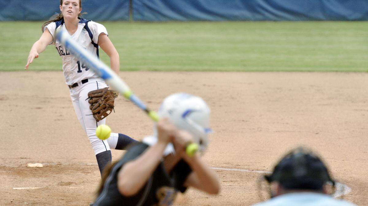 Stratford senior Mary Wilson Avant delivers a pitch during their game against Tattnall Square on Wednesday night.