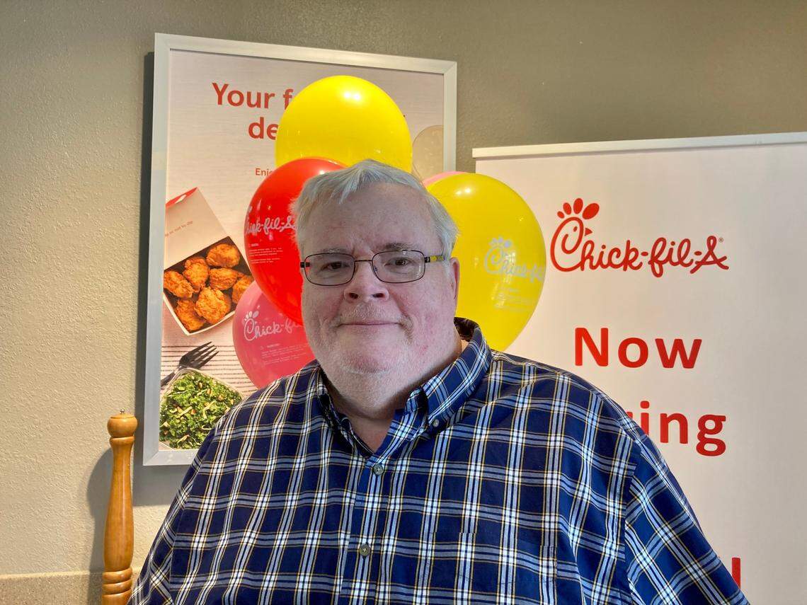 Longtime Chick-fil-A customer William Curtis has been a regular at the restaurant at 1867 Watson Blvd. since it opened 30 years ago.