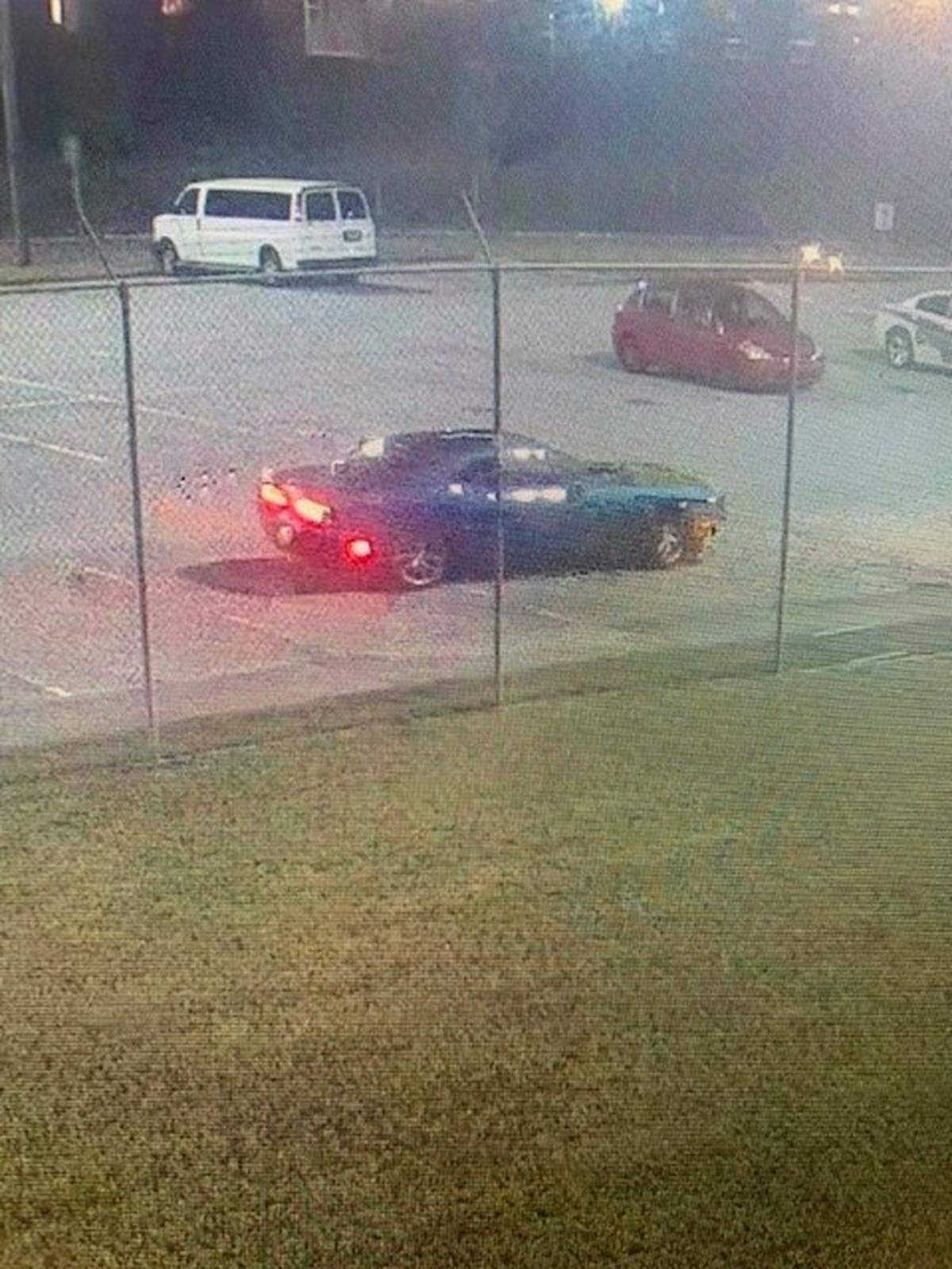 Four inmates escaped from the Bibb County jail in downtown Macon early Monday morning in this blue Dodge Challenger, the sheriff’s office said.