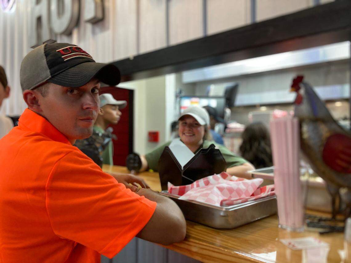 The Hot Chik is “truly a family affair,” noted co-owner Cathy Reece, who’s daughter-in-law Josie Reece (background) and soon-to-be son-in-law Michael Hightower work at The Hot Chik.