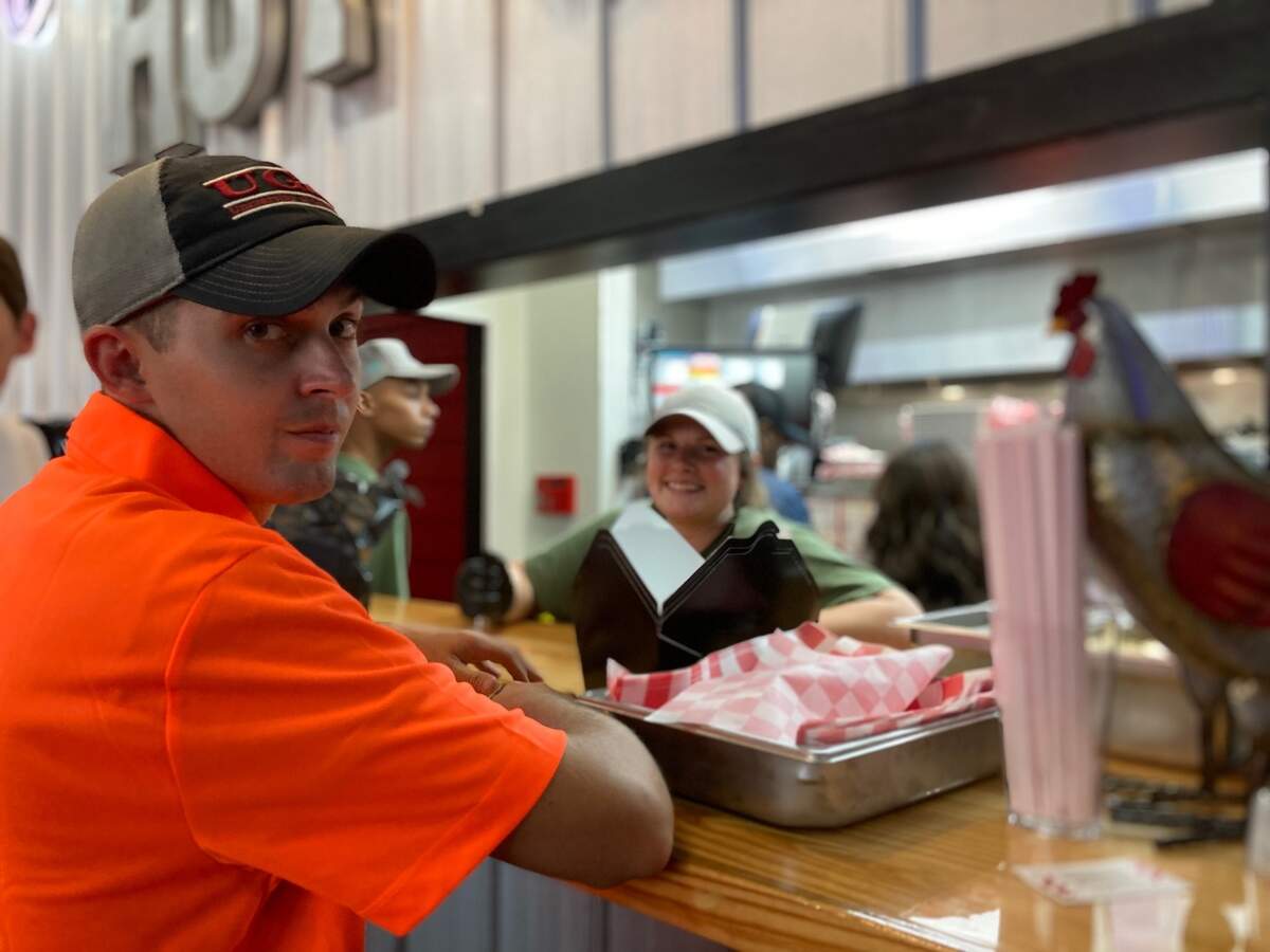 The Hot Chik is “truly a family affair,” noted co-owner Cathy Reece, who’s daughter-in-law Josie Reece (background) and soon-to-be son-in-law Michael Hightower work at The Hot Chik.