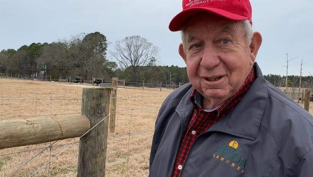 Charles Marchant on his farm in Jeff Davis County, Georgia, on Jan 23, 2024.