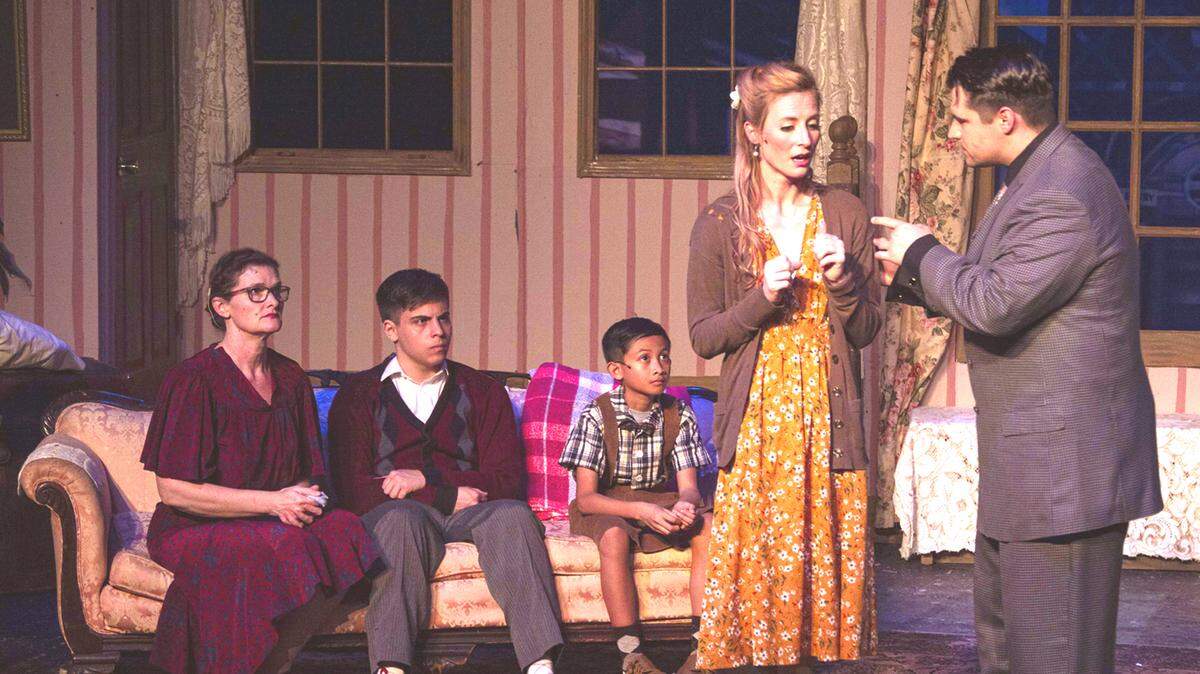 Macon Little Theatre’s production of “Lost in Yonkers” opens tonight and runs through April 9. Here, cast members Moira Glennon, Max Posilero, Alan Jaenz, Maggie Verner and Tim Hinojosa run through bringing Neil Simon’s play to life.