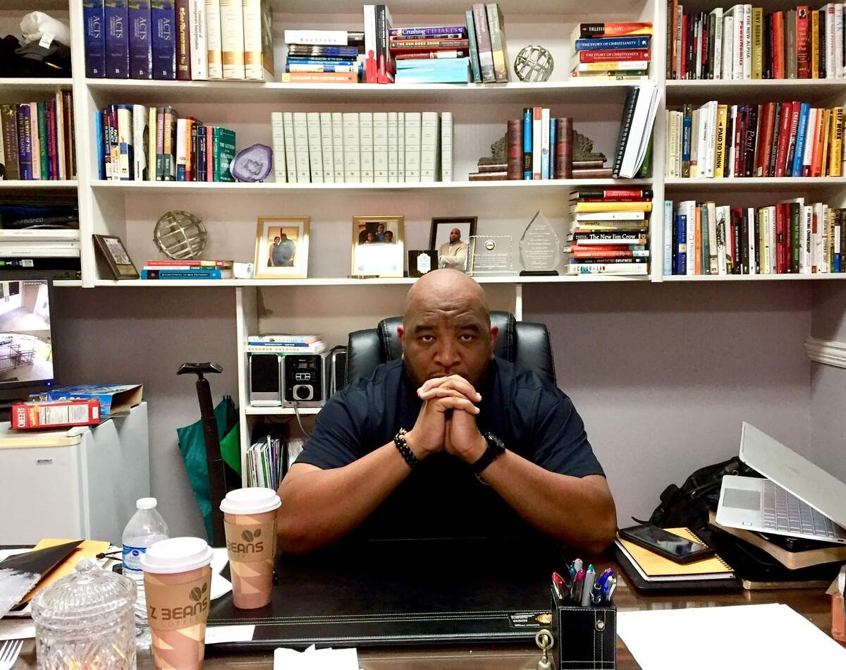 “We’re not from Macon. We’re from east Macon,” said Pastor Dominique Johson in his office at Kingdom Life church on Shurling Drive on May 3, 2019.