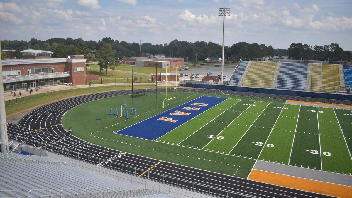 Fort Valley State University recently installed a new football field and track at Wildcat Stadium.