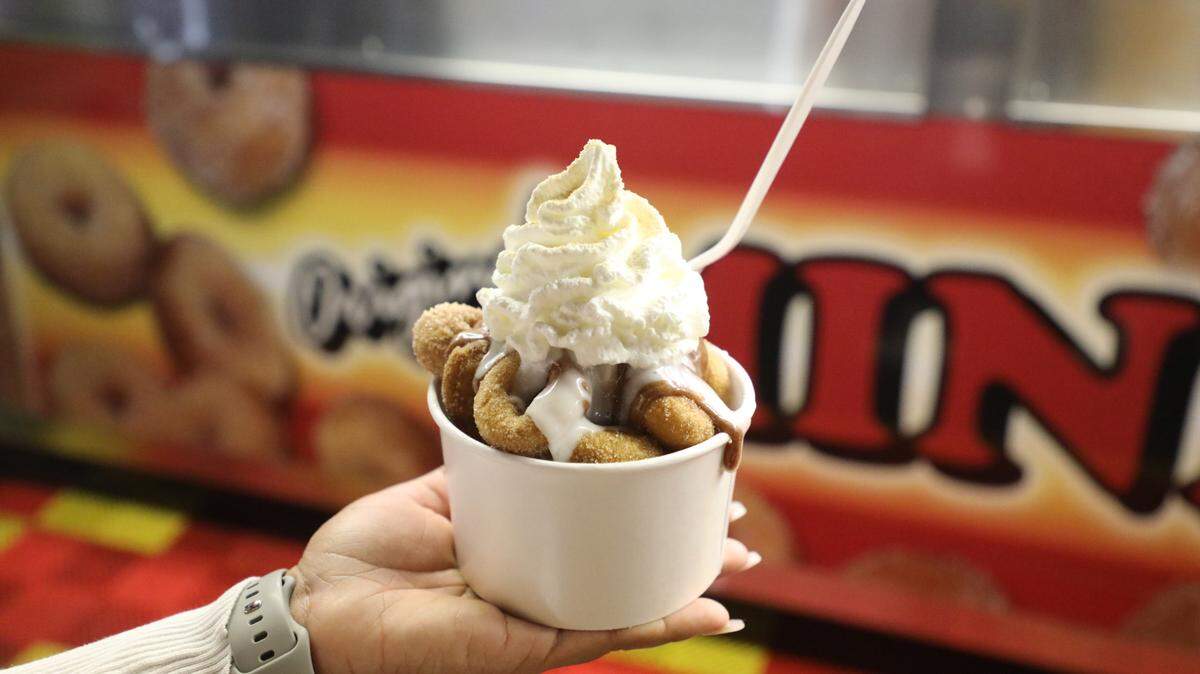 Cinna-Roll mini donuts from the Donut Family at the Georgia National Fair.