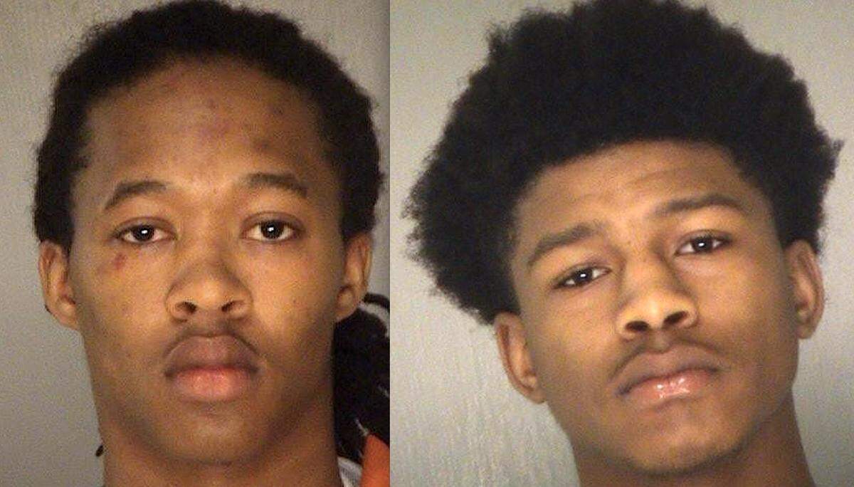 Julian C. Kongquee, left, Leonard K. Spivey, right