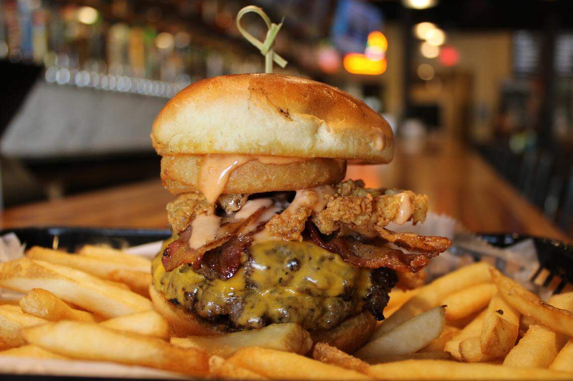 The Berenstain Bear Burger from The Library Taphouse and Kitchen is the 2022 Macon Burger Week People’s Choice Champion.