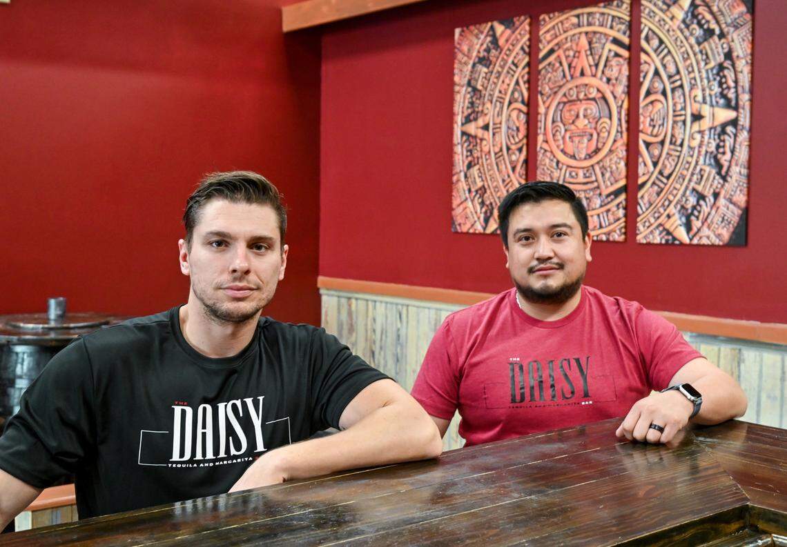 Martin Velinov, left, and German Marin, owners of The Daisy Tequila and Margarita Bar.
