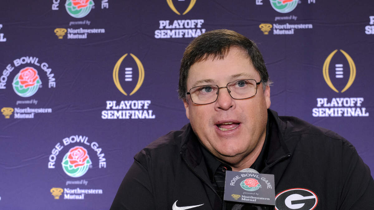 Georgia offensive coordinator Jim Chaney.