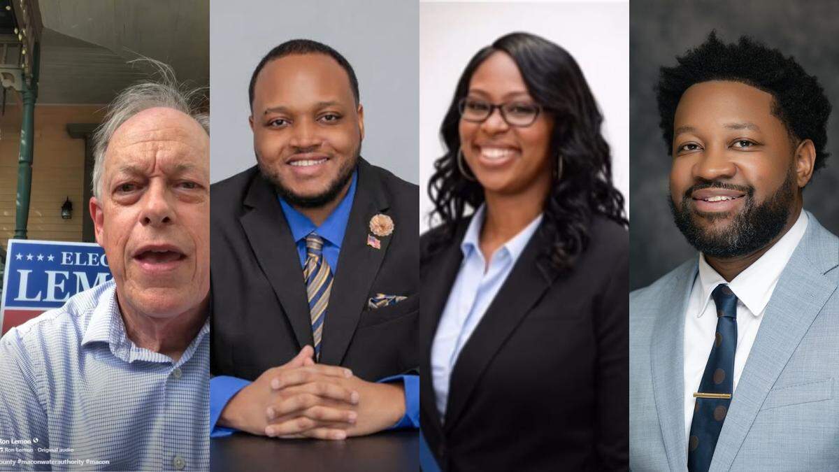 From left to right, Ron Lemon, Sharif Robbins-Brinson, Renoalda Scott and Marshall Talley.
