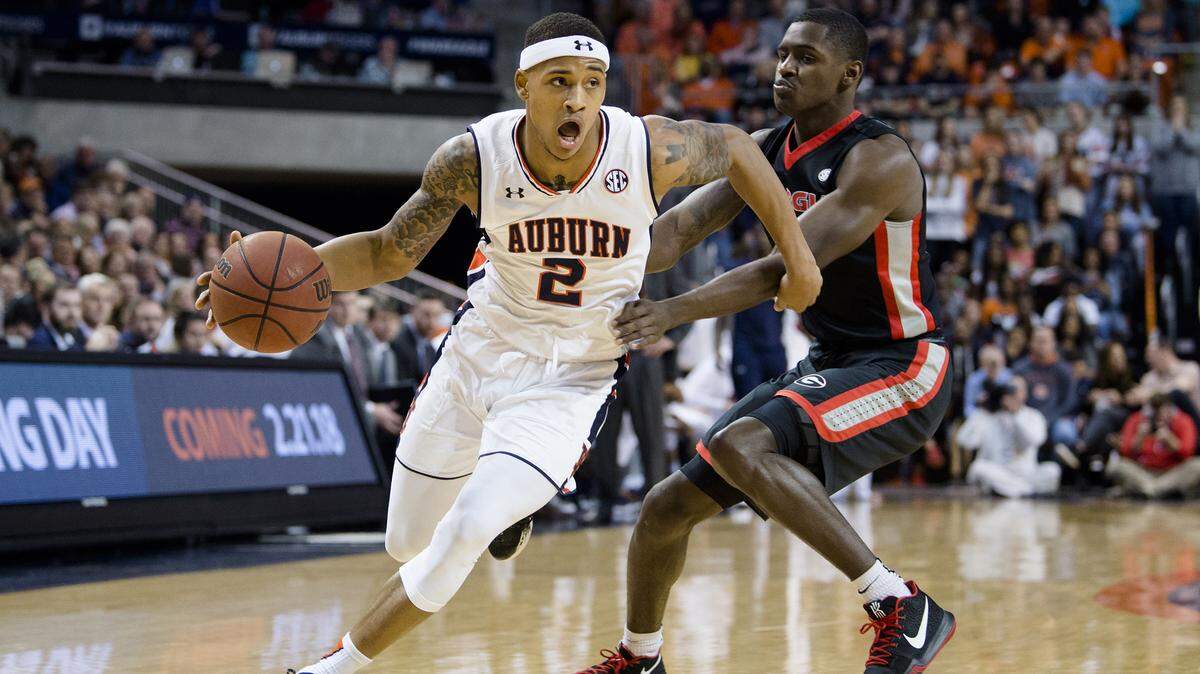 Auburn guard Bryce Brown, shown here against Georgia on Jan. 20, will test the NBA Draft waters.