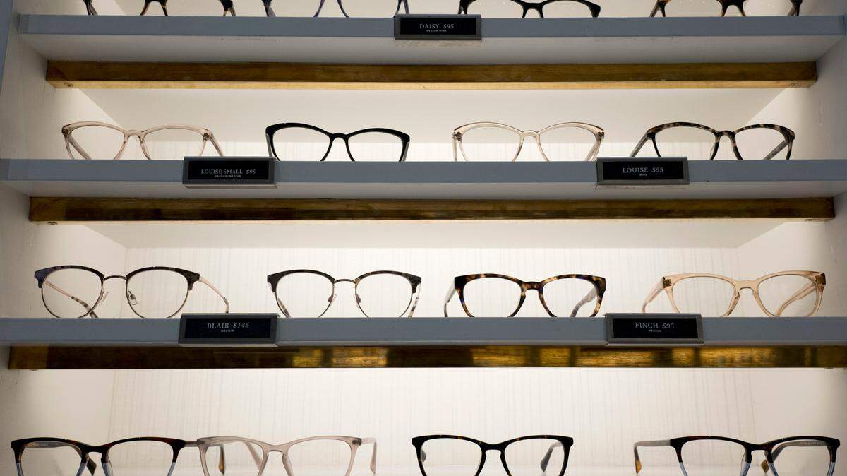 A Georgia woman was sentenced to 10 years after pleading guilty to stealing $126,900 in eyeglass frames from Warby Parker. (AP Photo/Mark Lennihan)