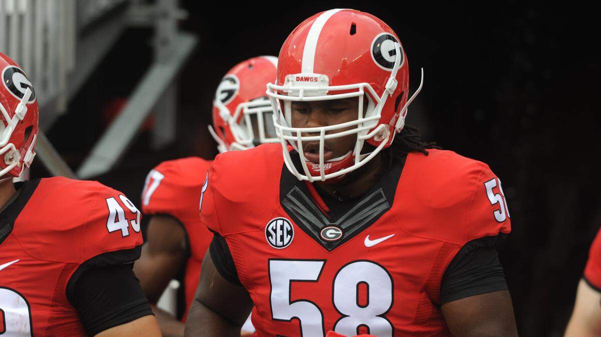 Georgia offensive lineman Pat Allen.