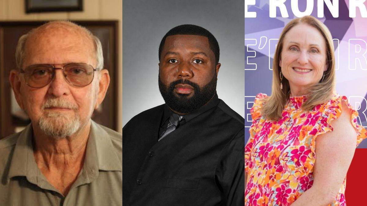 From left to right, Frank Patterson, Michael McKeever and De’Ron Rogers.