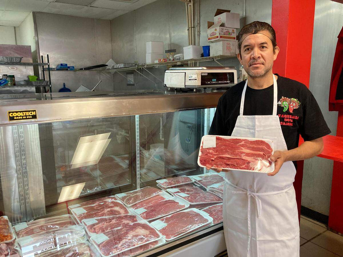 Abraham Naranjo is the butcher at Carniceria Tienda Don Sammy, a new Mexican butcher shop and grocery store in Warner Robins.