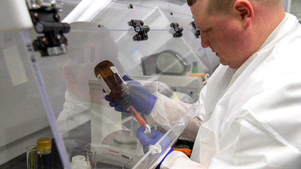 A Macon pharmacy is making hand sanitizer to combat coronavirus shortage